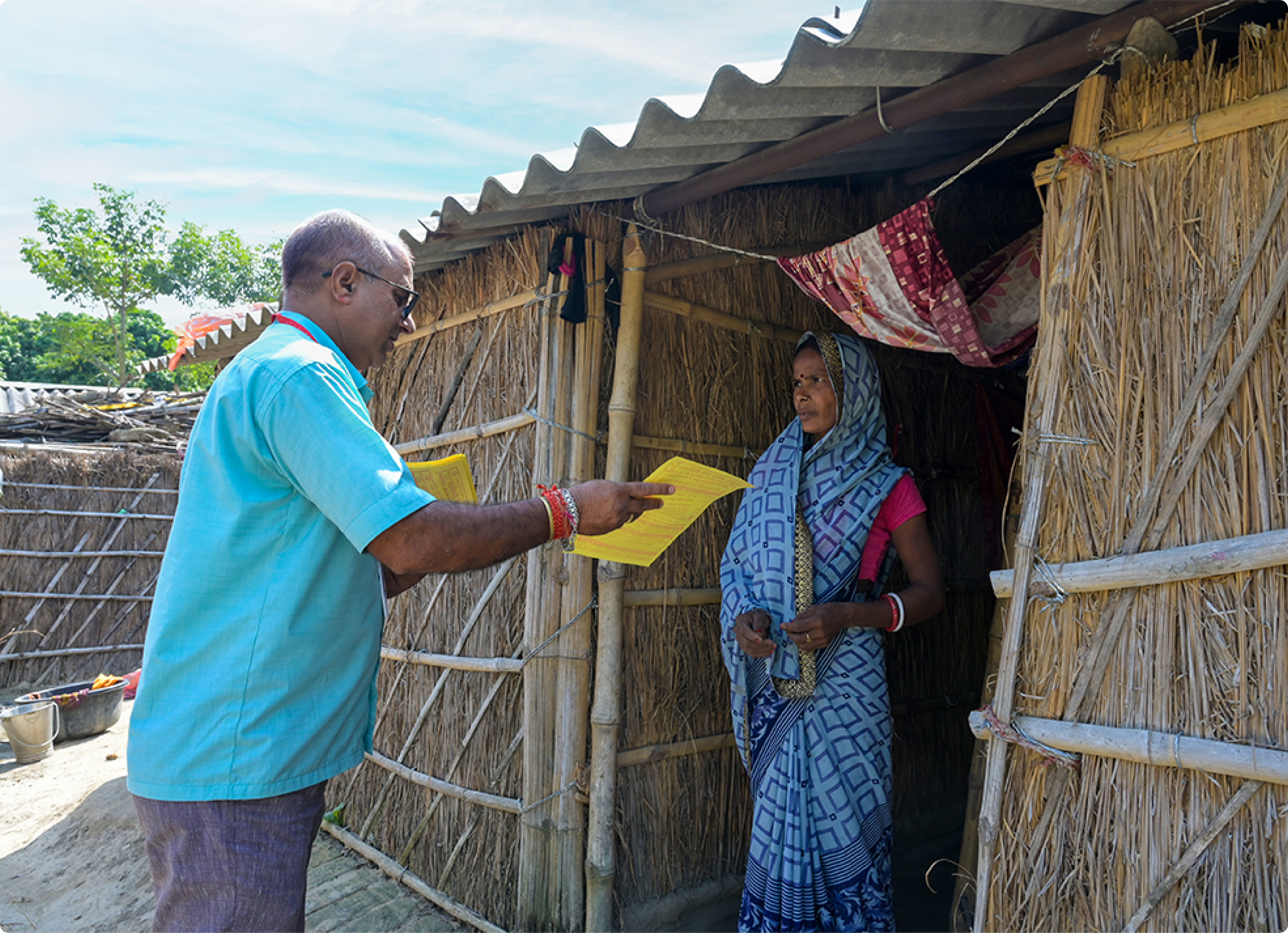 Drishti Salahkaar — community mobilisers visiting households